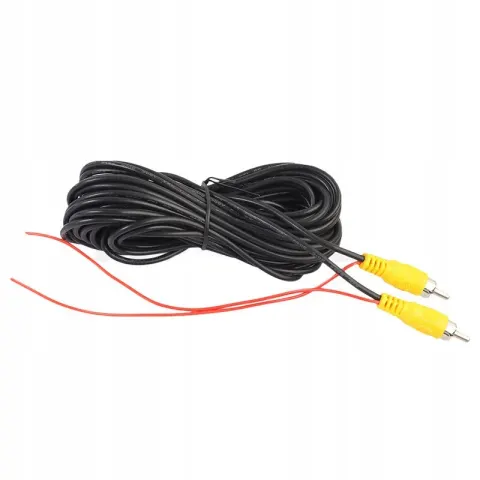 Przewód kabel do kamery cofania 10 m CINCH RCA M-M przedłużacz