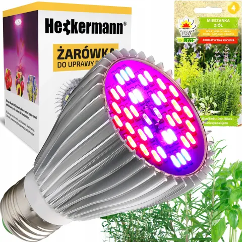 Żarówka do wzrostu uprawy roślin E27 40x LED 30 W