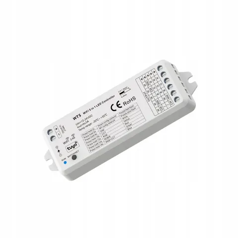 Sterownik WiFi do taśm LED RGB CCT Tuya 5 w 1 z RF