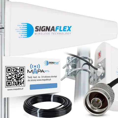 Antena kierunkowa 20 dBi do wzmacniacza GSM UMTS 3G 10 m