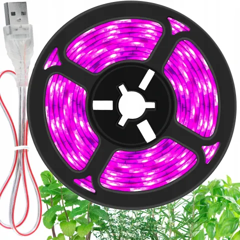 Taśma LED do uprawy wzrostu roślin 3 m 180 LED