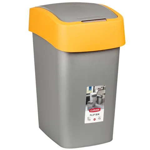 Kosz na śmieci PACIFIC FLIP BIN 25L żółty CURVER 190169