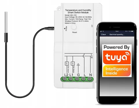 Termostat zewnętrzny czujnik temperatury zdalny termometr WiFi Tuya