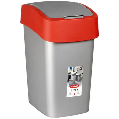 Kosz na śmieci PACIFIC FLIP BIN 25L czerwony CURVER 190171