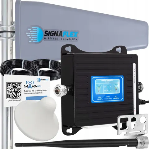 Wzmacniacz sygnału internetu GSM 4G LTE T2 3 anteny