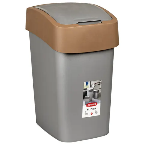 Kosz na śmieci PACIFIC FLIP BIN 25L brązowy CURVER 235862