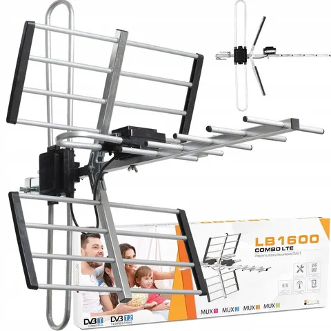 Antena TV kierunkowa Combo DVB-T2 MUX8 4K LTE VHF LB1600 Libox