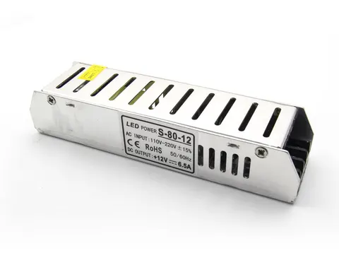 Zasilacz transformator 12 V DC 80 W 6,5 A taśmy LED