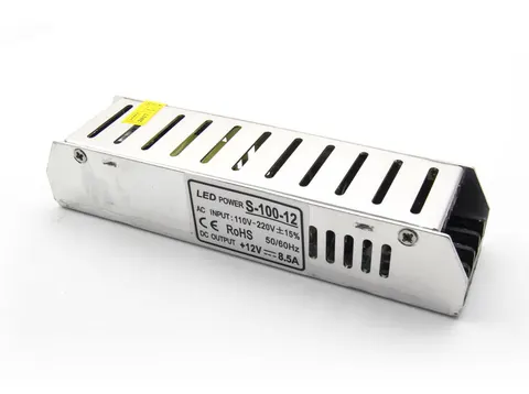 Zasilacz transformator 12 V DC 100 W 8,3 A taśmy LED