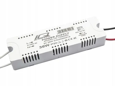 Zasilacz 12 V 36 W 3 A meblowy taśmy żarówki LED