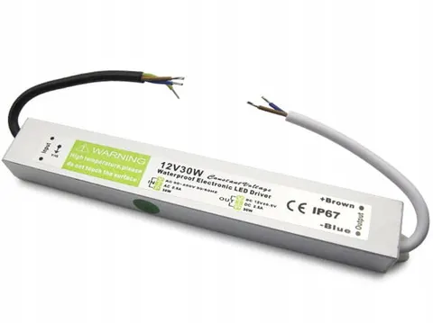 Zasilacz hermetyczny 12 V 30 W 2,5 A IP67 do taśm LED