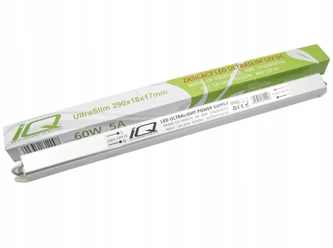 Zasilacz 12 V 60 W 5 A taśmy LED ultra slim