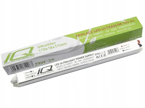 Zasilacz 12 V 24 W 2 A ultra slim taśmy LED