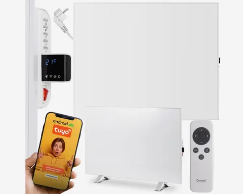 Grzejnik na podczerwień promiennik 980 W termostat pilot WiFi