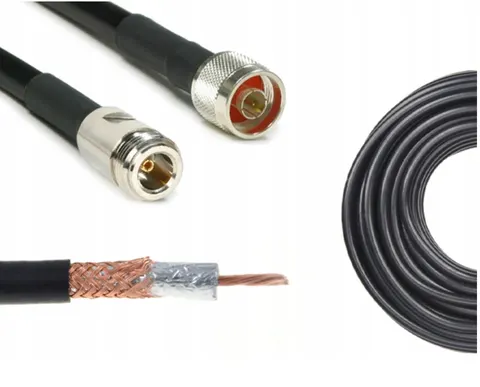 Konektor antenowy 15 m wtyki Nm-Nż przewód SRF-240