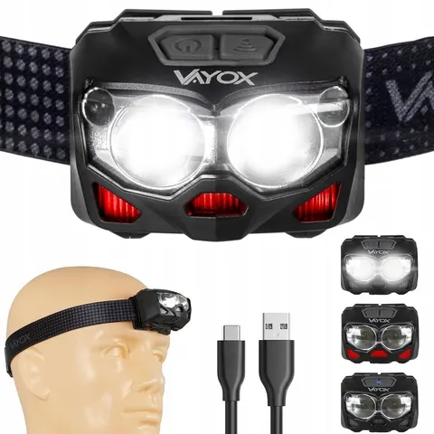 Latarka czołowa czołówka lampa LED USB-C Pro Vayox