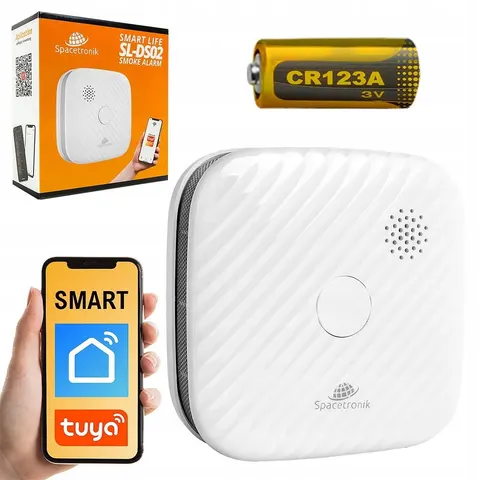 Czujnik czujka detektor dymu WiFi bezprzewodowy