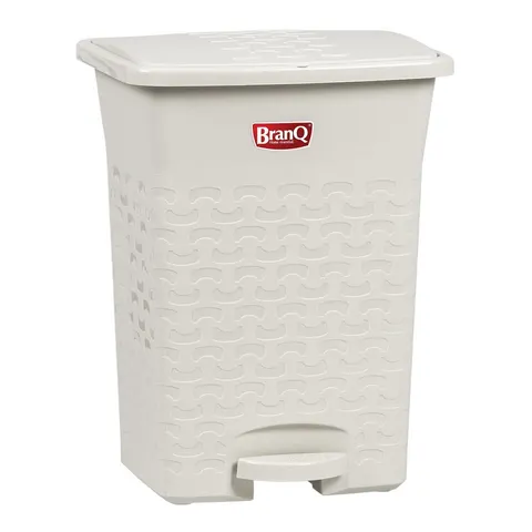 Kosz z pedałem Cotton 10L 1410 biel antyczna Branq
