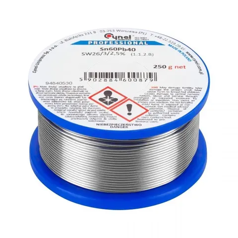 Cyna 1mm/250g Sn60Pb40 CYNEL LUT0107-250