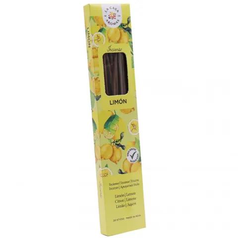 LA CASA DE LOS AROMAS INTENSO Kadzidła zapachowe LIMON, 20 szt
