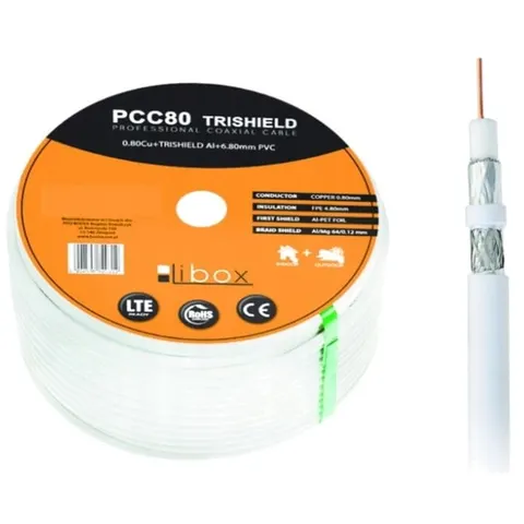 Kabel koncentryczny RG6U PCC80-20 20m