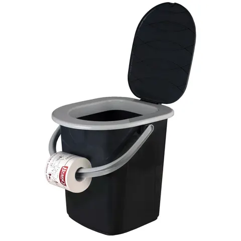 Wiadro Toaleta 22L antracyt 1306 BranQ