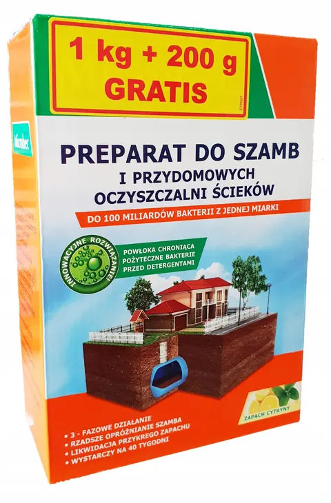 BROS - Microbec BIO - aktywator do oczyszczalni 900g + 300g gratis