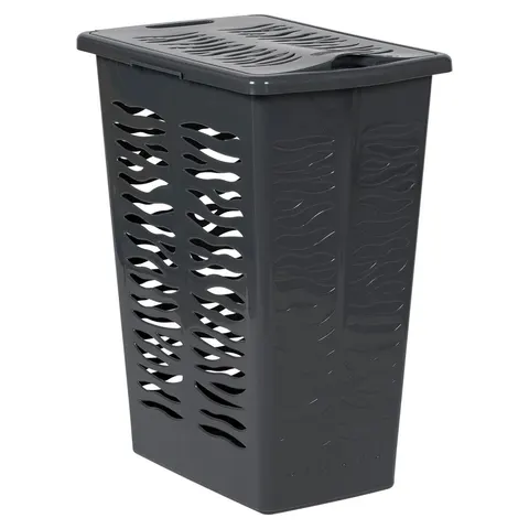 Kosz na bieliznę Zebra 30L 1401 antracyt BranQ