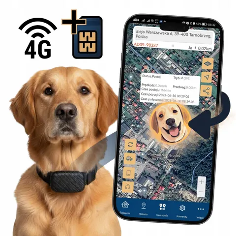 Lokalizator GPS 4G psa kota bez abonamentu uchwyt długi czas pracy 1500 mAh