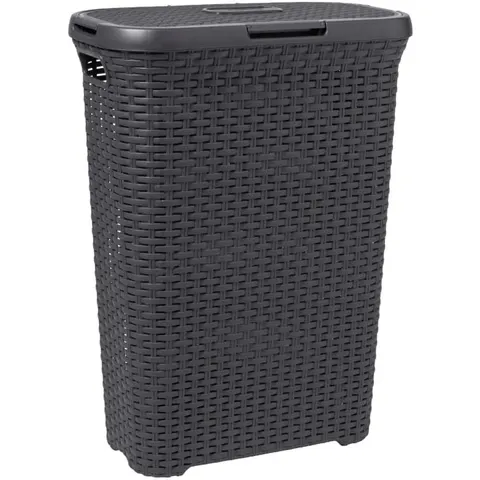Kosz na bieliznę RATTAN STYLE 40L ciemny szary Curver 193013