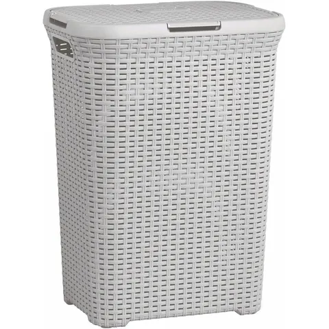Kosz na bieliznę RATTAN STYLE 60L jasnoszary CURVER 228330