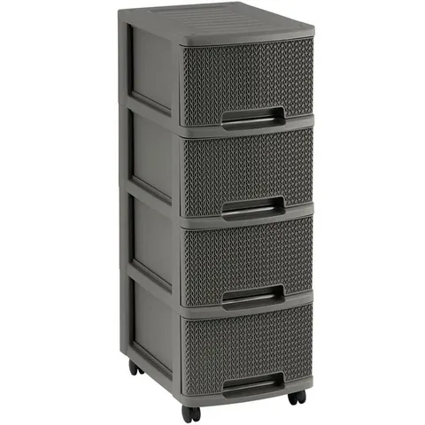 Regał Szafka DRAWER 4X10L KNIT szary Curver 228582