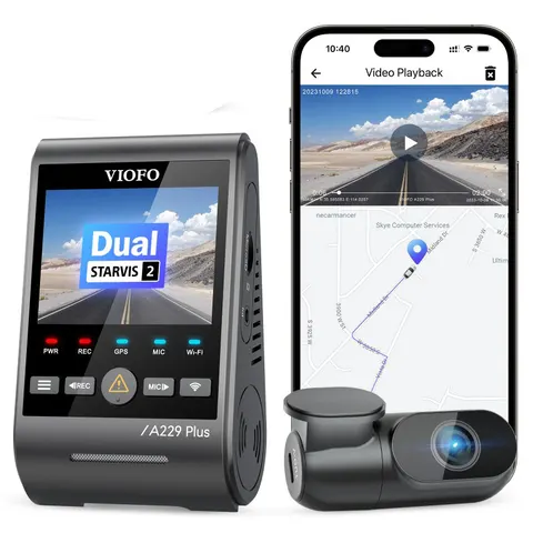 Kamera samochodowa wideorejestrator Viofo A229 Plus 2CH HDR GPS WiFi Sony Starvis 2