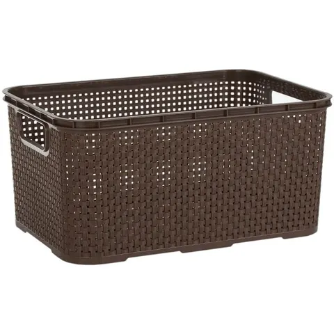 Kosz Rattan 10L 1743 brąz BranQ