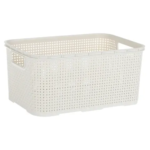 Kosz Rattan 19L 1744 biel antyczna BranQ