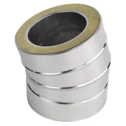 Kolano izolowane kwasoodporne fi 100/160 - 15°
