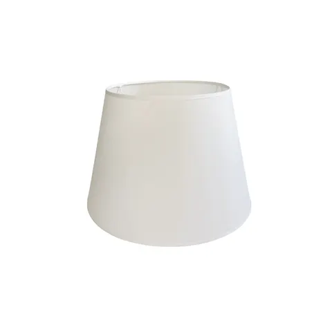 Abażur bawełna stożek biały White Classic 14cm