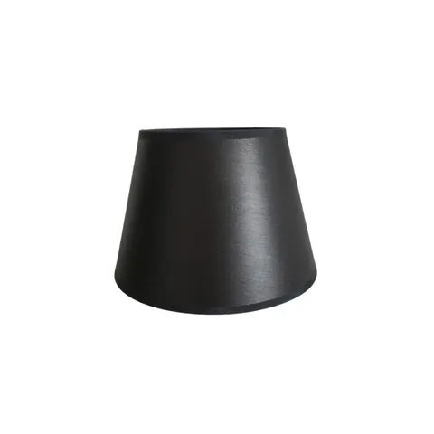 Abażur bawełniany stożek czarny Classic 14cm