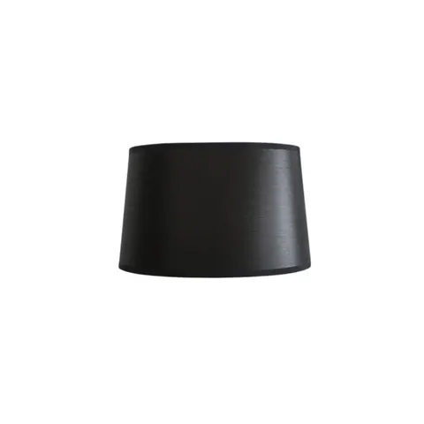 Abażur bawełniany owalny czarny Classic 12,5cm