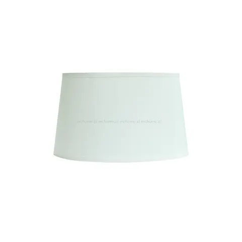 Abażur bawełniany owalny biały Classic 12,5cm
