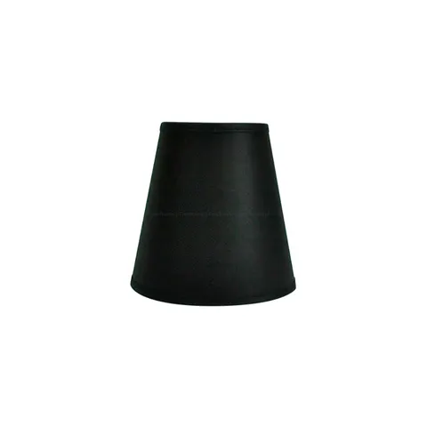 Abażur bawełniany stożek czarny Mini 11cm