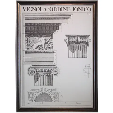 OBRAZ W DREWNIANEJ RAMIE"KOLUMNA JOŃSKA"59x84cm