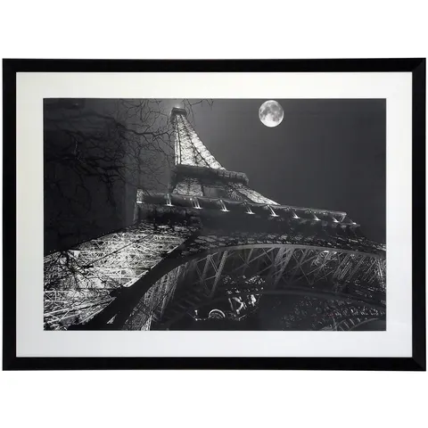 OBRAZ W DREWNIANEJ RAMIE"EIFFEL TOWER2"80X60CM