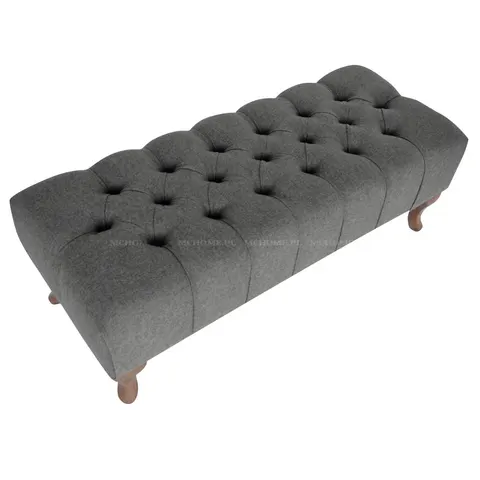 ŁAWECZKA PIKOWANA GREY WOOL ST'GERMAIN