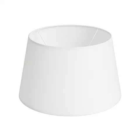 Abażur stożek bawełna White Classic 18cm