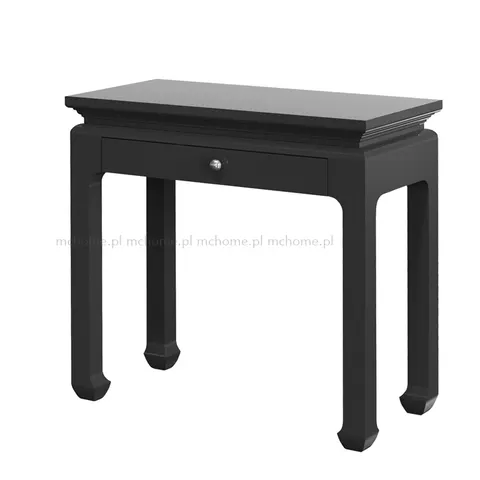 Konsola drewniana czarna Opium 85x35x78cm