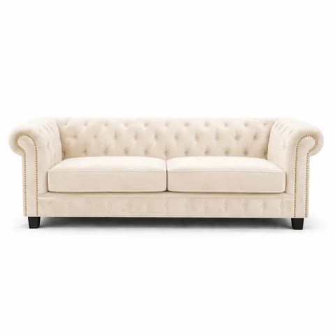 Sofa rozkładana tapicerowana Chesterfield