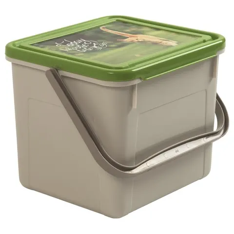 Pojemnik na karmę FABIO 4,5L/3 kg zielony/biały Rotho