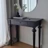 Konsola Toaletka drewniana czarna matowa Prado
