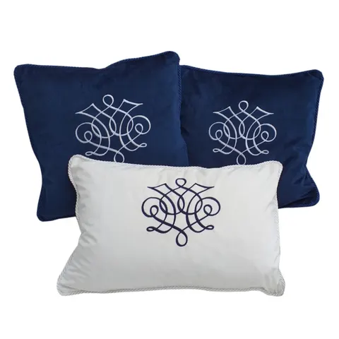PODUSZKA WELUROWA OZDOBNA Z DOWOLNYM HAFTEM WYBIERZ KOLOR I ROZMIAR " EMBROIDERY "